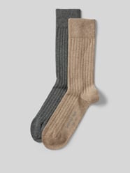 Socken mit Label-Print im 2er-Pack von Christian Berg Men Beige - 35