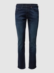 Jeans mit Label-Patch Modell 'Delaware' von BOSS Orange Blau - 39