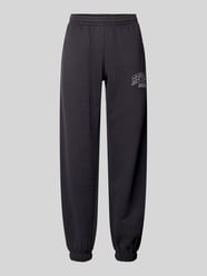 Sweatpants mit Label-Print von Review Schwarz - 26