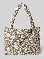 Handtas met labelstitching van STUDIO NOOS Beige - 23