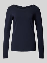 Bluzka o kroju slim fit z długim rękawem z elastycznej mieszanki bawełny od s.Oliver RED LABEL - 46