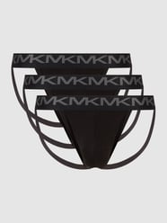 Suspensoir met logo in band in een set van 3 stuks van MICHAEL Michael Kors Grijs / zwart - 3