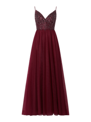 Abendkleid aus Chiffon von Unique Rot - 29