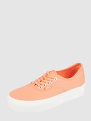 Sneakersy z tkaniny model ‘Authentic Platform’  od Vans Pomarańczowy - 30