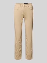 Broek met elastische band en steekzakken van Luisa Cerano Beige - 1