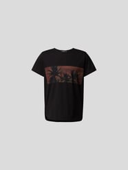 T-Shirt mit Motiv-Print von Maison Flaneur Grau / Schwarz - 42