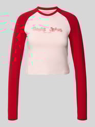 Bluzka krótka z długim, raglanowym rękawem od Guess Jeans - 28