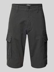 Relaxed Fit Cargo-Bermudas aus Baumwoll-Elasthan-Mix von s.Oliver BLACK LABEL - 26