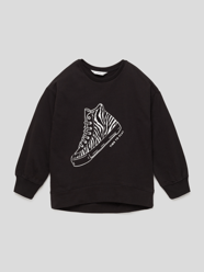 Sweatshirt mit Statement-Print Modell 'Dublini' von Mango Schwarz - 12