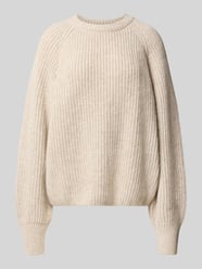 Loose Fit Pullover aus Woll-Mix Modell 'RIB KNIT' von ARMEDANGELS Beige - 44