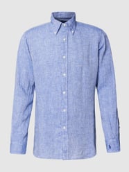 Linnen overhemd met button-downkraag, model 'OL MAINSTREET' van Polo Ralph Lauren Blauw / turquoise - 19