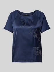 T-Shirt mit Strasssteinbesatz von monari - 31