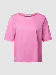 T-Shirt in unifarbenem Design Modell 'FINIAA MERCERIZED' von Armedangels Pink - 23