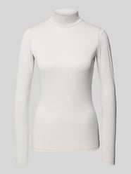 Slim Fit Longsleeve mit Stehkragen Modell 'Delaina' von HUGO Beige - 30