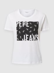 T-Shirt aus Baumwolle Modell 'Lucie' von Pepe Jeans Weiß - 17
