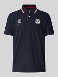 Poloshirt met korte knoopsluiting en labelprints van Christian Berg Men - 15