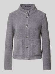 Gebreid jack met opstaande kraag en opgestikte zakken van Betty Barclay - 24