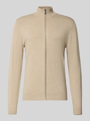 Strickjacke aus Viskose-Mix mit Stehkragen von MCNEAL Beige - 44