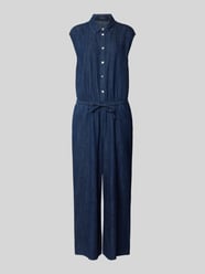 Jumpsuit mit Kentkragen und Knopfleiste Modell 'Monny' von OPUS - 18