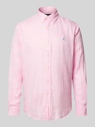 Freizeithemd mit Label-Stitching von Polo Ralph Lauren Pink - 11