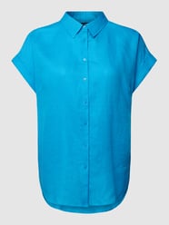 PLUS SIZE Leinenbluse mit Knopfleiste Modell 'BROONO' von Lauren Ralph Lauren Curve Türkis - 19