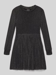 Getailleerde jurk met lange mouwen en effectgaren van s.Oliver RED LABEL - 39