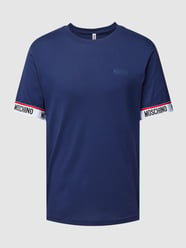 T-shirt z nadrukiem z logo od Moschino Swim + Underwear Niebieski - 35
