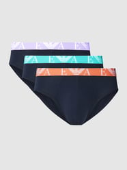 Slip mit elastischem Label-Bund im 3er-Pack von Emporio Armani - 27