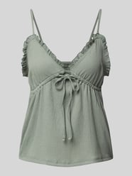 Top na ramiączkach o kroju regular fit z tunelem w talii model ‘HILLARY’ od Only - 6