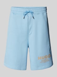 Sweatshorts mit Label-Print Modell 'Nomario' von Hugo Blue Blau - 19