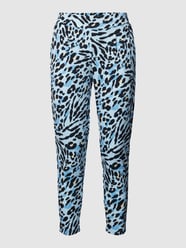 Hose mit Allover-Muster von ICHI Blau - 41