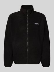 Fleecejacke mit Stehkragen und Label-Detail von REVIEW - 29