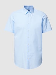 Regular Fit Businesshemd mit Vichy-Karo von Christian Berg Men Blau - 43