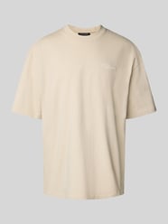 Oversized T-Shirt mit Logo-Print Modell 'PIKE' von Pegador Beige - 8