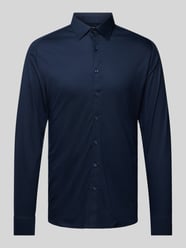 Slim Fit Business-Hemd mit Kentkragen von Desoto Blau - 24