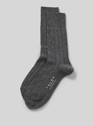 Socken mit Label-Detail Modell 'LHASA' von Falke Grau - 29