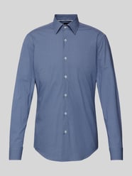 Slim Fit Business-Hemd mit Kentkragen Modell 'Hank' von BOSS Blau - 37