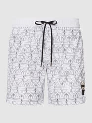 Badehose mit Logo  von Karl Lagerfeld Beachwear Weiß - 35