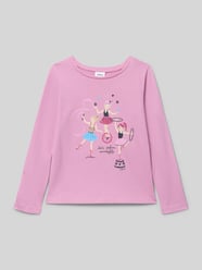 Regular Fit Langarmshirt aus reiner Baumwolle von s.Oliver RED LABEL Pink - 26
