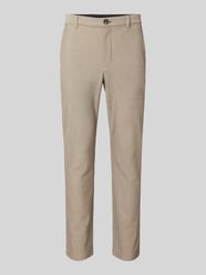 Slim Fit Chino mit Eingrifftaschen Modell 'ROBERT' von Selected Beige - 3