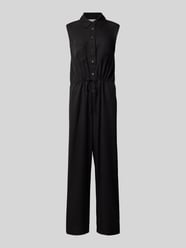 Jumpsuit mit Bindegürtel von Marc O'Polo Schwarz - 33