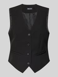 Regular Fit Weste mit 4-Knopf-Verschluss Modell 'BOZZY' von Pieces - 8