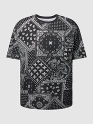 T-shirt met all-over print van MCNEAL Zwart - 19