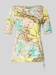 T-Shirt aus Baumwoll-Modal-Mix im Allover-Look von Betty Barclay Beige - 33