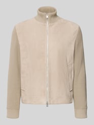 regular fit leren jack van chevreau-suède model 'M-MAVEN' van BOSS Beige - 43