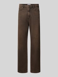 Straight Fit Jeans aus reiner Baumwolle im Used-Look von REVIEW - 24