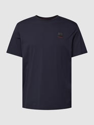 T-shirt met labelpatch, model 'VITO' van FIRE + ICE Blauw / turquoise - 34