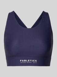 Stanik z logo i skrzyżowanymi ramiączkami od Fabletics - 42