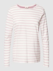 Shirt met lange mouwen met streepmotief van s.Oliver RED LABEL Roze - 39