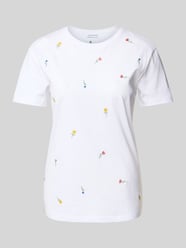 T-Shirt mit Motiv-Stitching von Jake*s Casual - 9